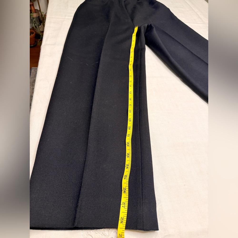 Sandro Paris Elegant Black Women's Pantsuit wool/ acrylic blend size40 - Picture 10 of 13